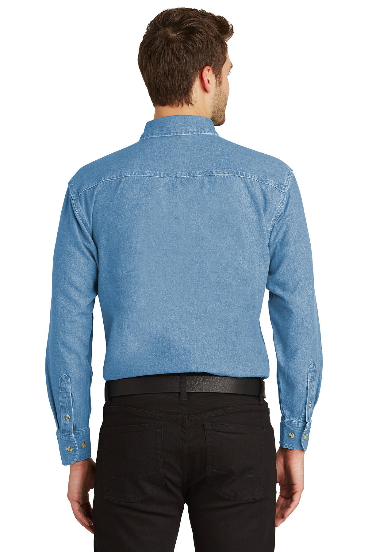 Port Authority Custom Denim Shirts, Faded Denim [AL Adams Construction]