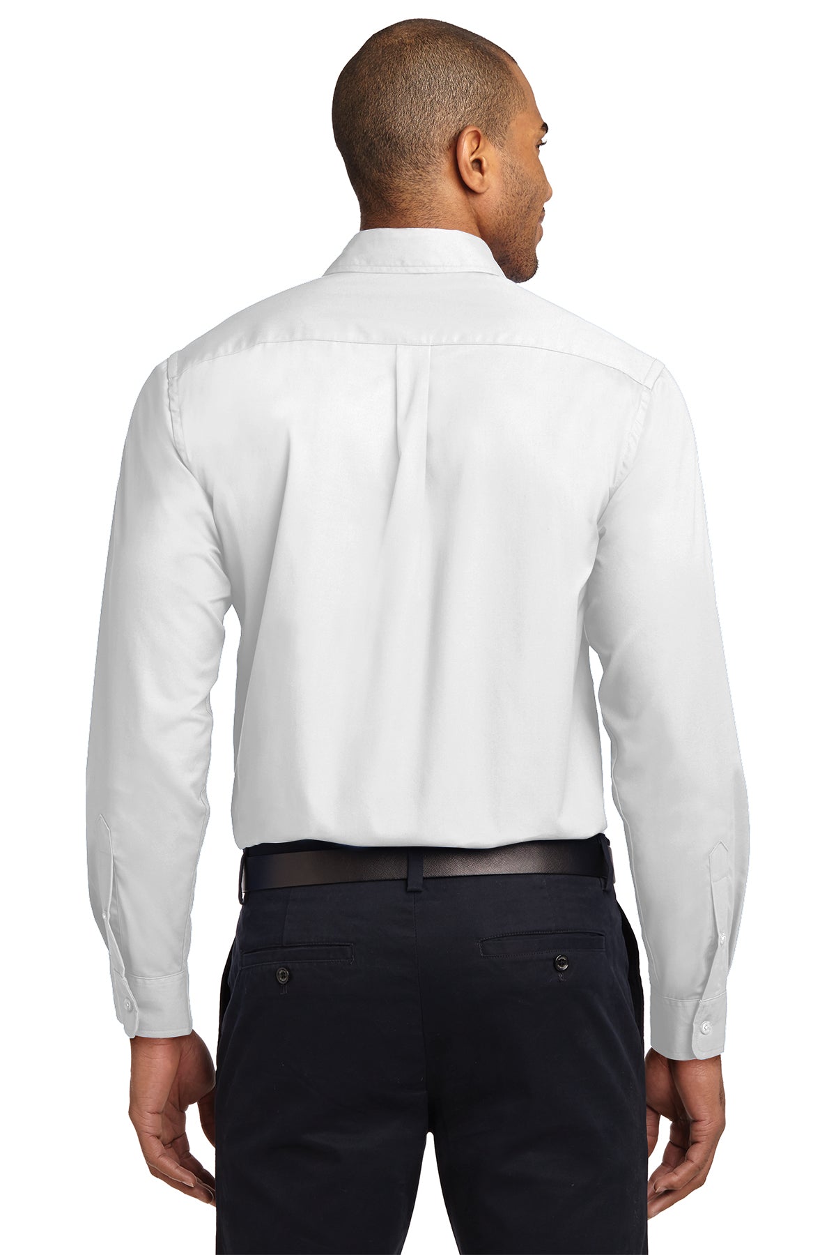 port authority_s608 _white/ light stone_company_logo_button downs
