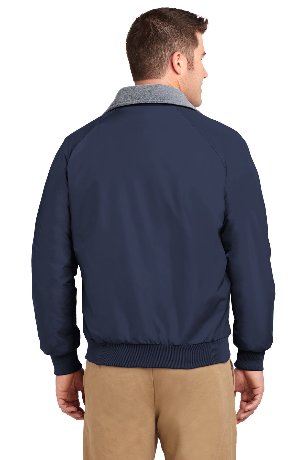 port authority_tlj754 _true navy/ grey heather_company_logo_jackets