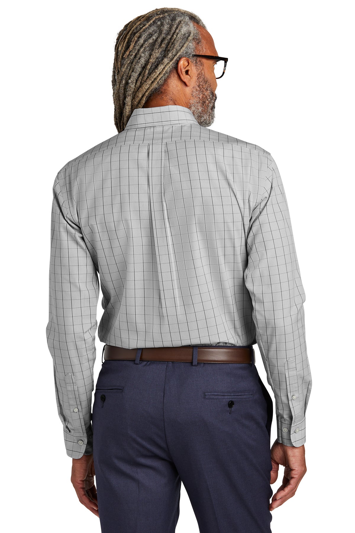Brooks Brothers Wrinkle-Free Stretch Patterned Shirt, Shadow Grey