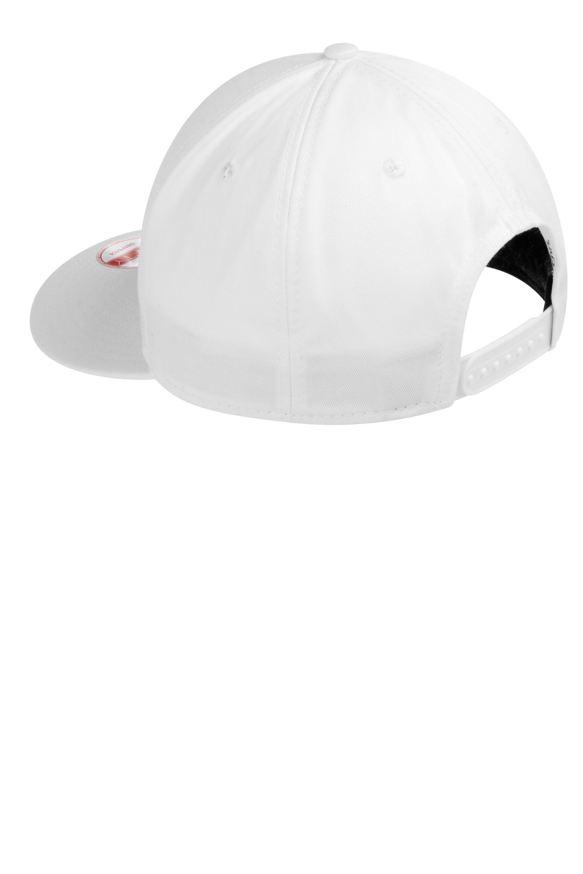 New Era Flat Bill Snapback Customized Caps, White