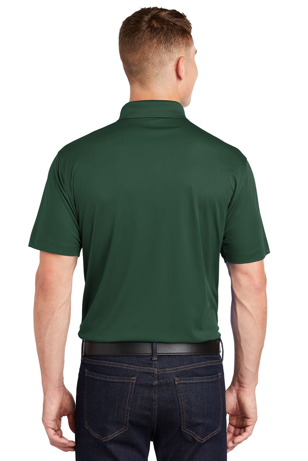 sport-tek_st650 _forest green_company_logo_polos