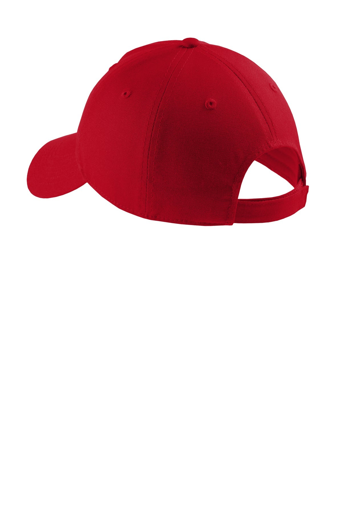 Port Authority Soft Brushed Customized Canvas Caps, Red
