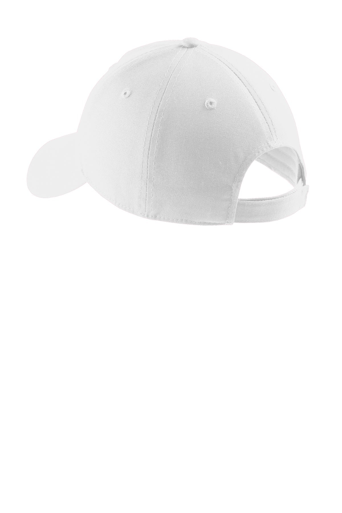 Port Authority Soft Brushed Customized Canvas Caps, White