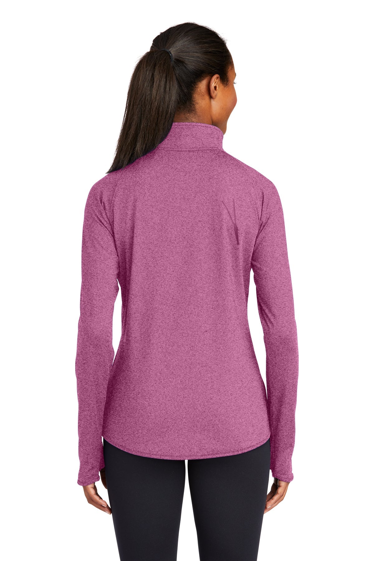 sport-tek_lst850 _pink rush heather_company_logo_sweatshirts