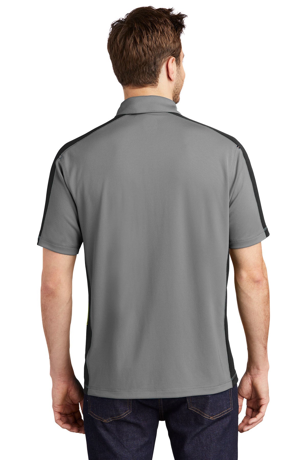 ogio_og106 _petrol grey/blacktop/shock green_company_logo_polos