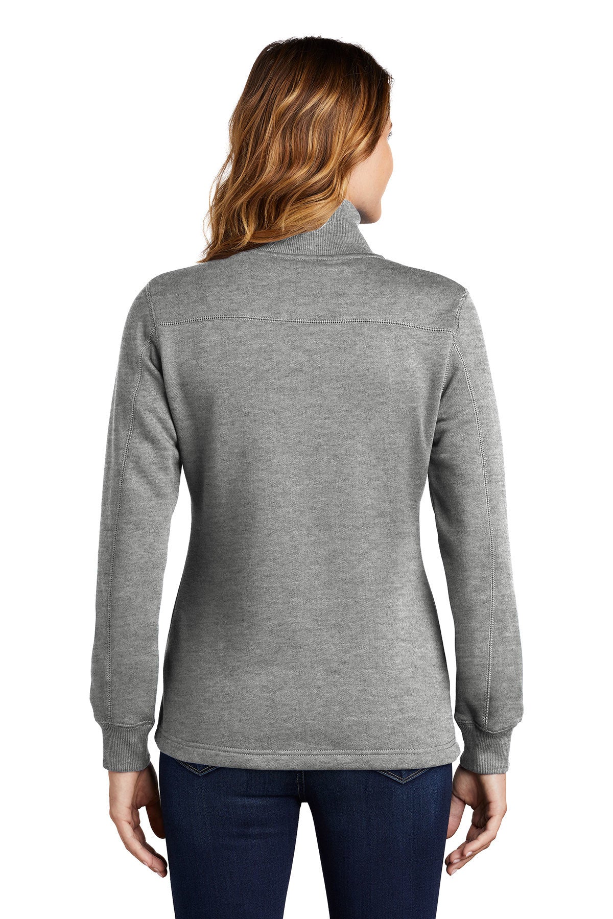 Sport-Tek Ladies Branded 1/4-Zip Sweatshirts, Vintage Heather [Century Sales and Management]
