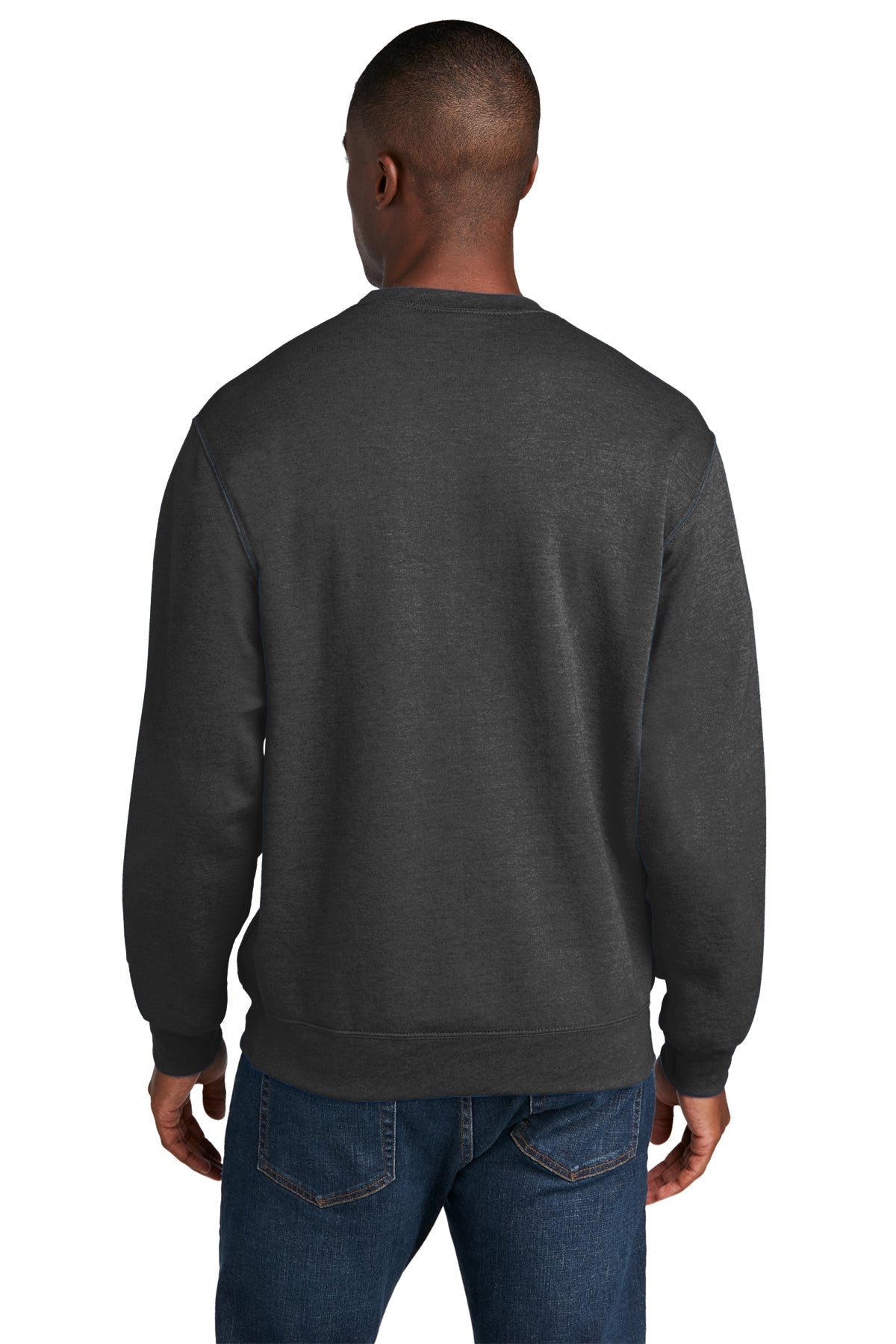 port & company_pc78 _dark heather grey_company_logo_sweatshirts