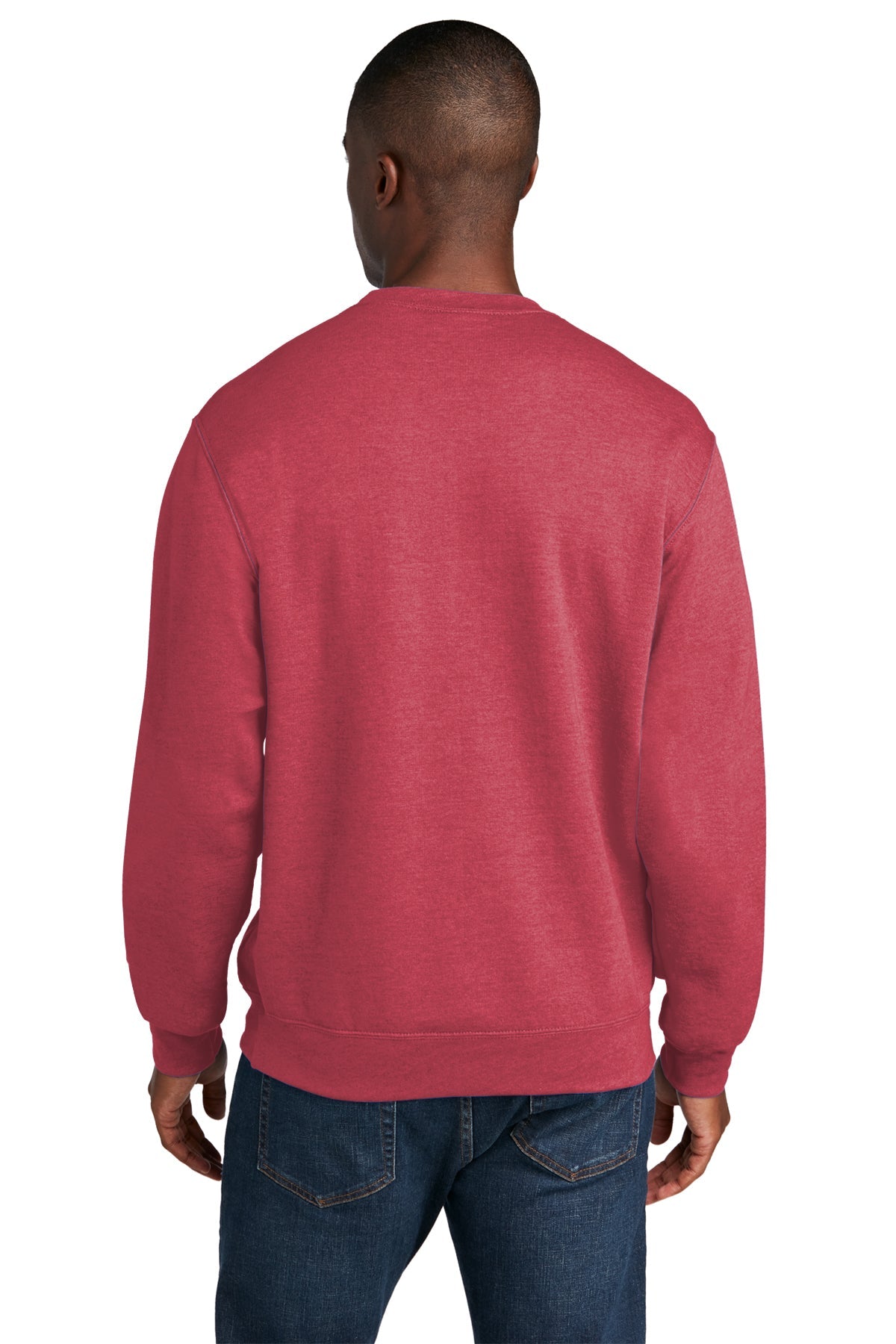 port & company_pc78 _heather red_company_logo_sweatshirts