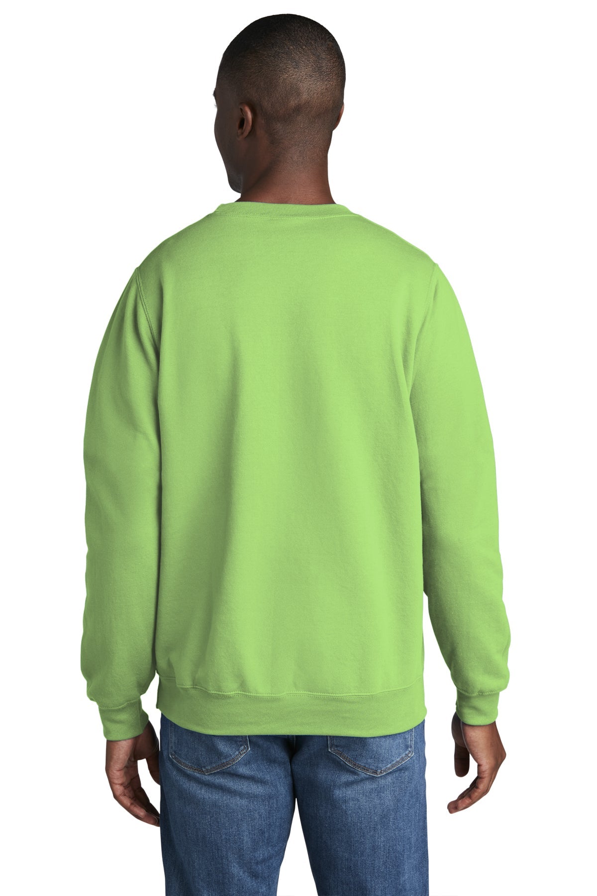 port & company_pc78 _lime_company_logo_sweatshirts