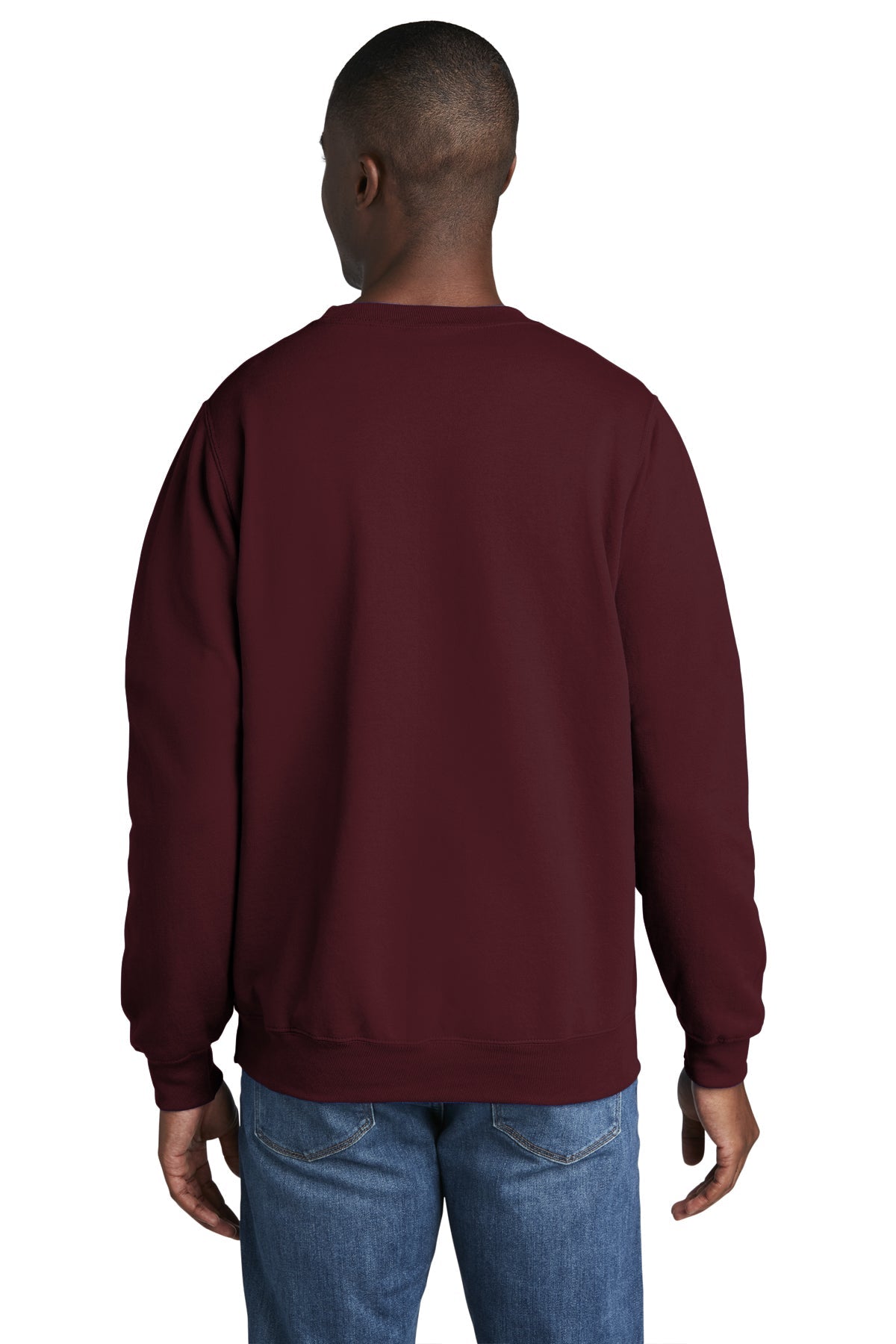 port & company_pc78 _maroon_company_logo_sweatshirts