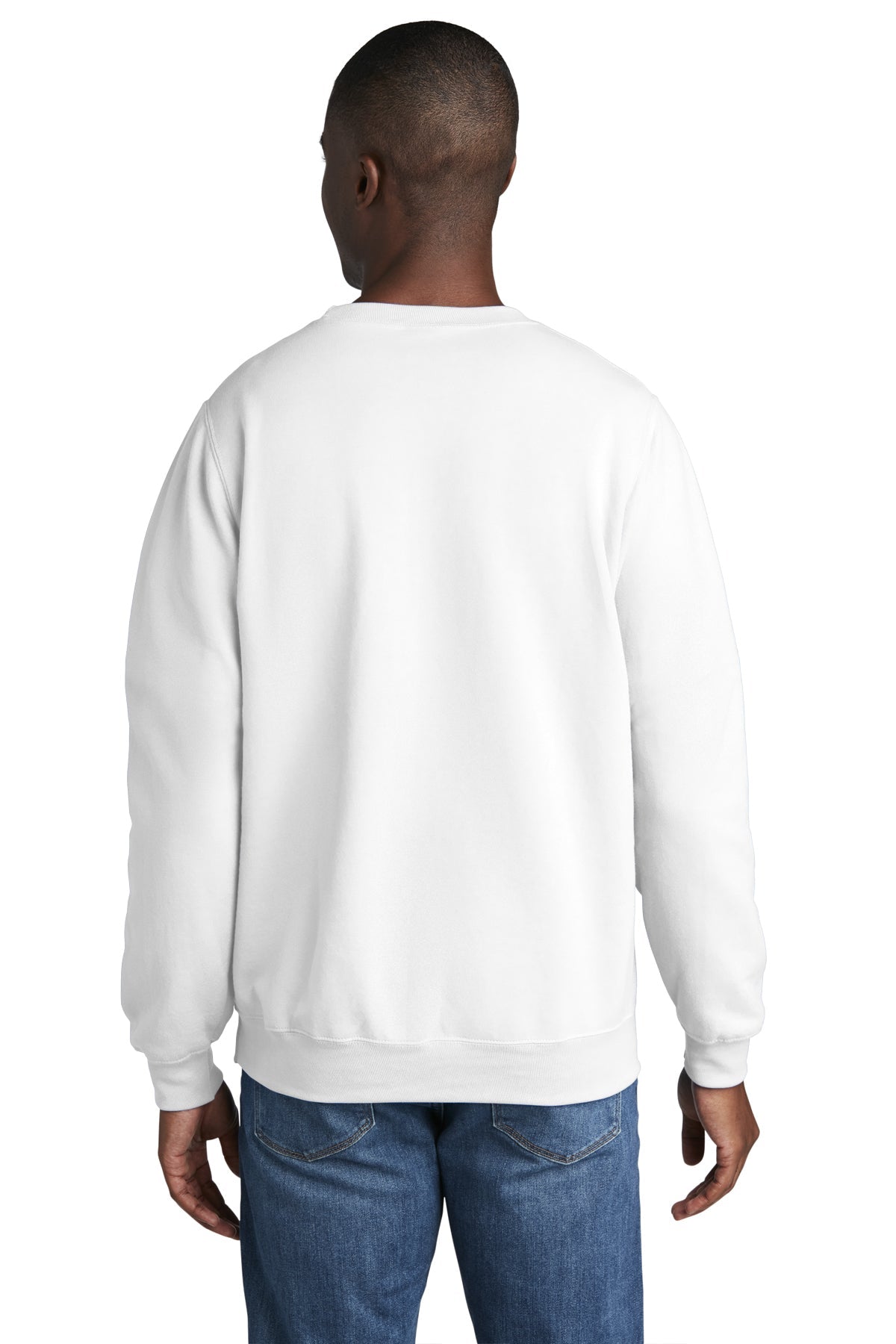 port & company_pc78 _white_company_logo_sweatshirts