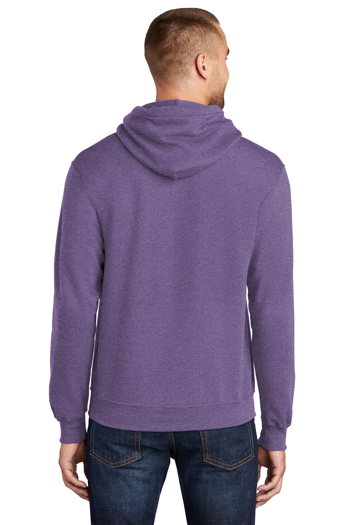 port & company_pc78h _heather purple_company_logo_sweatshirts