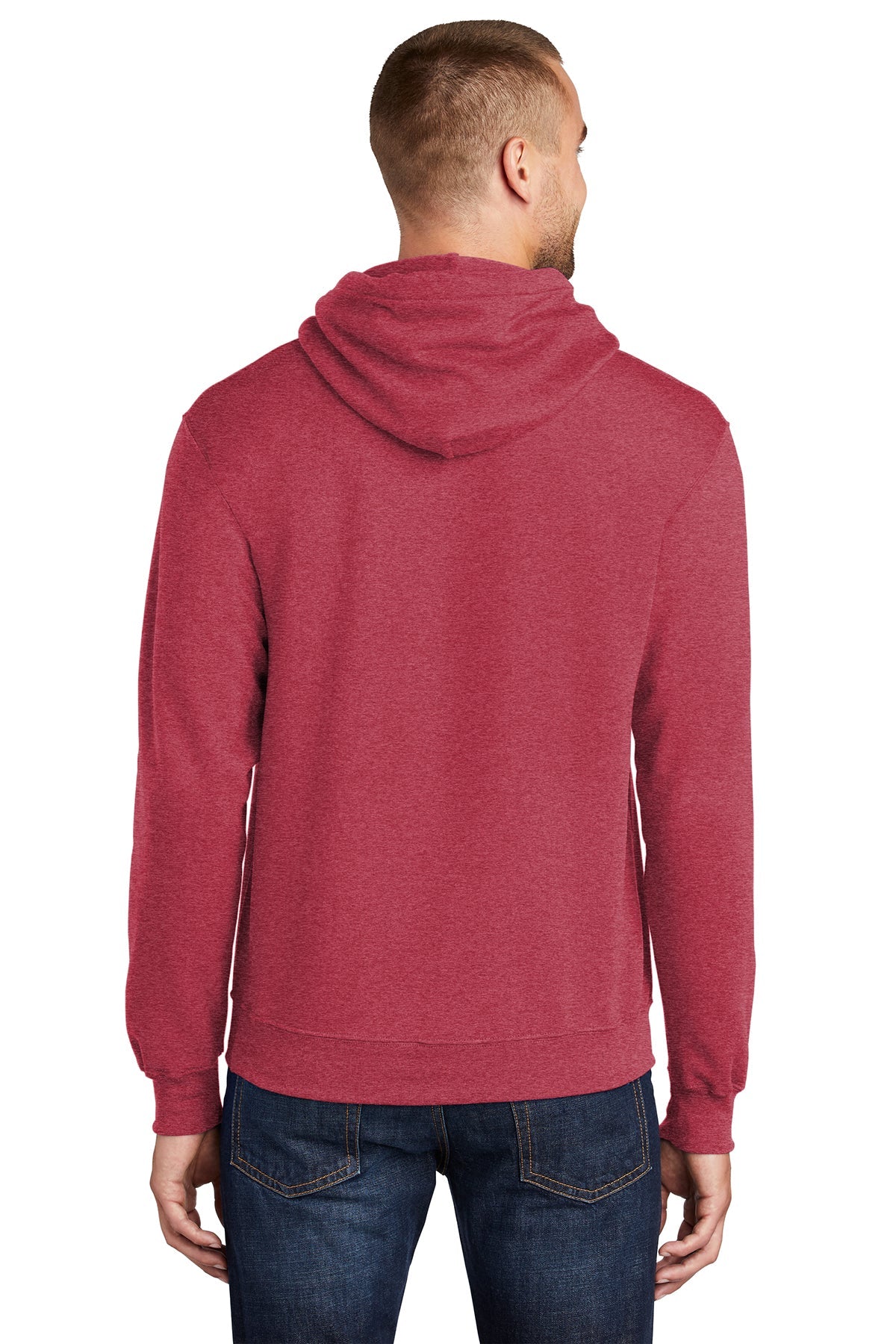 port & company_pc78h _heather red_company_logo_sweatshirts