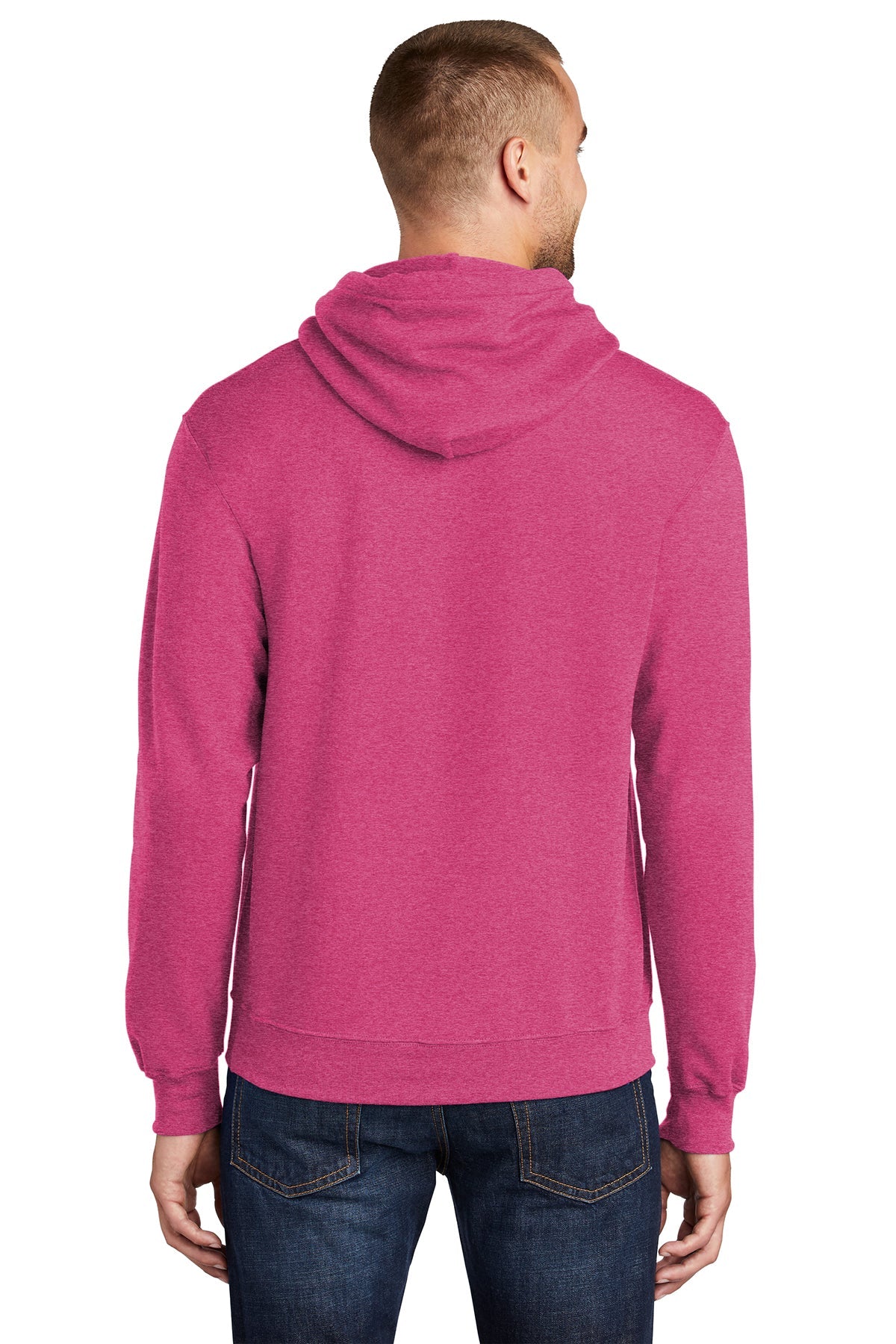 port & company_pc78h _heather sangria_company_logo_sweatshirts