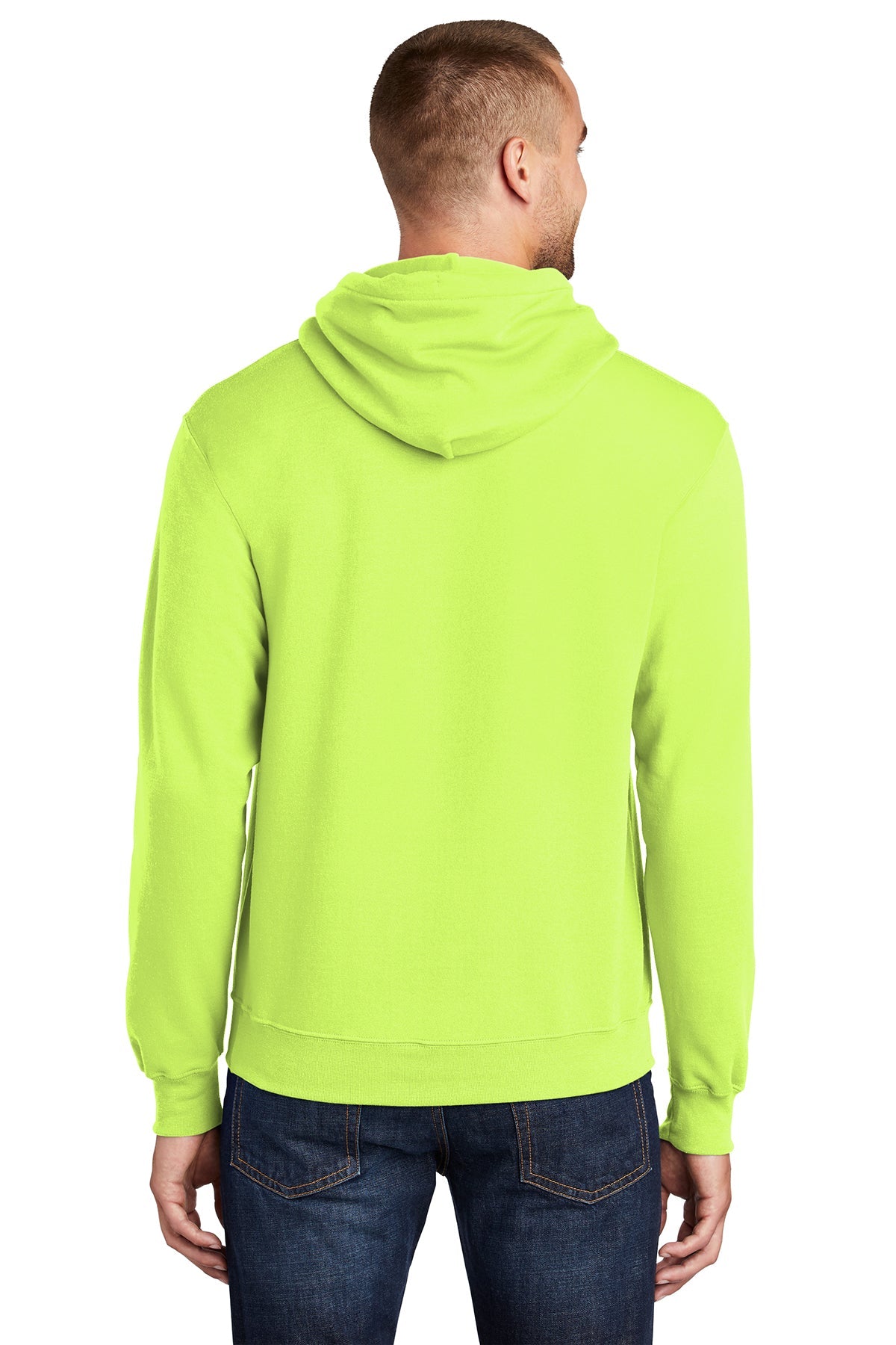 port & company_pc78h _neon yellow_company_logo_sweatshirts