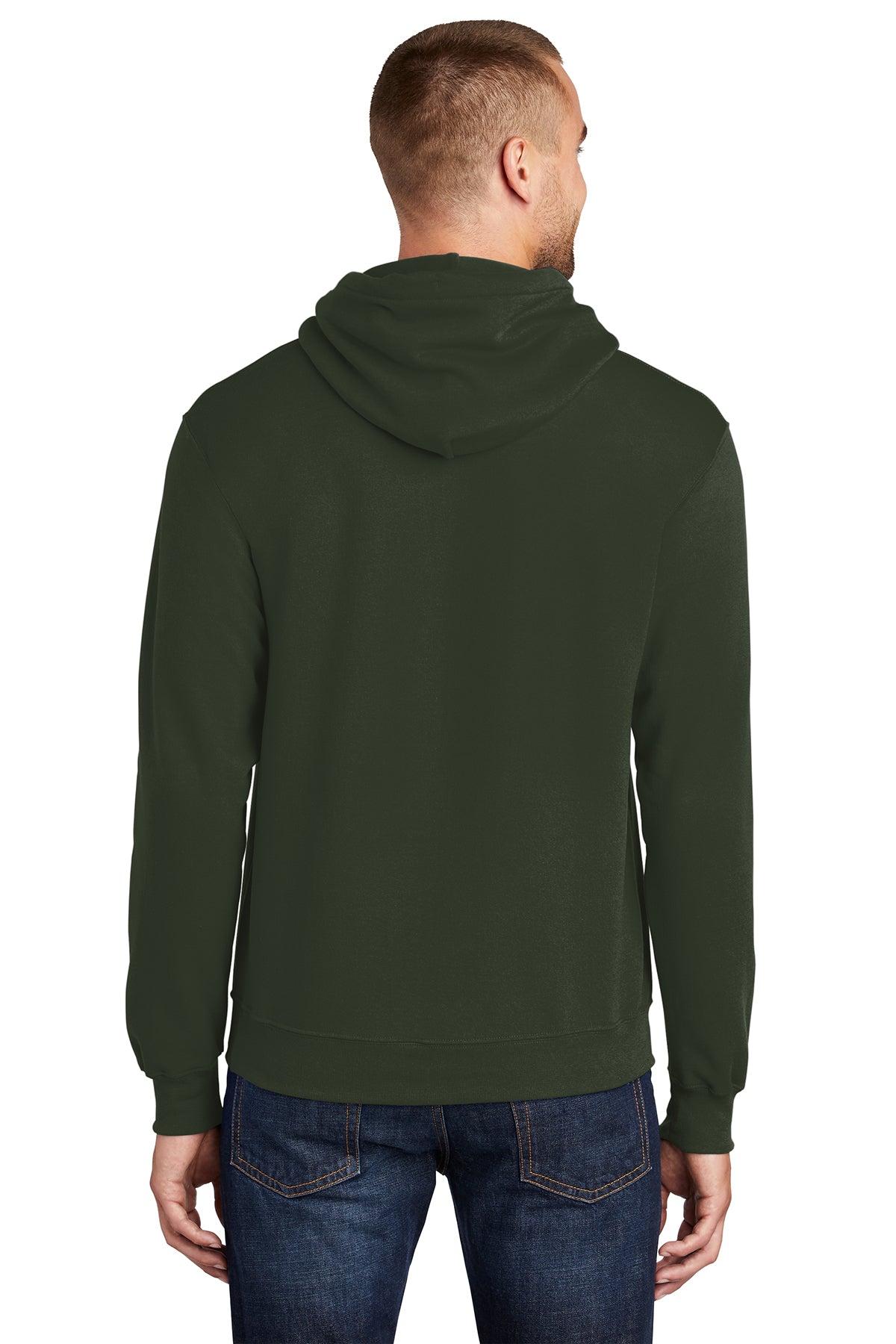 port & company_pc78h _olive_company_logo_sweatshirts