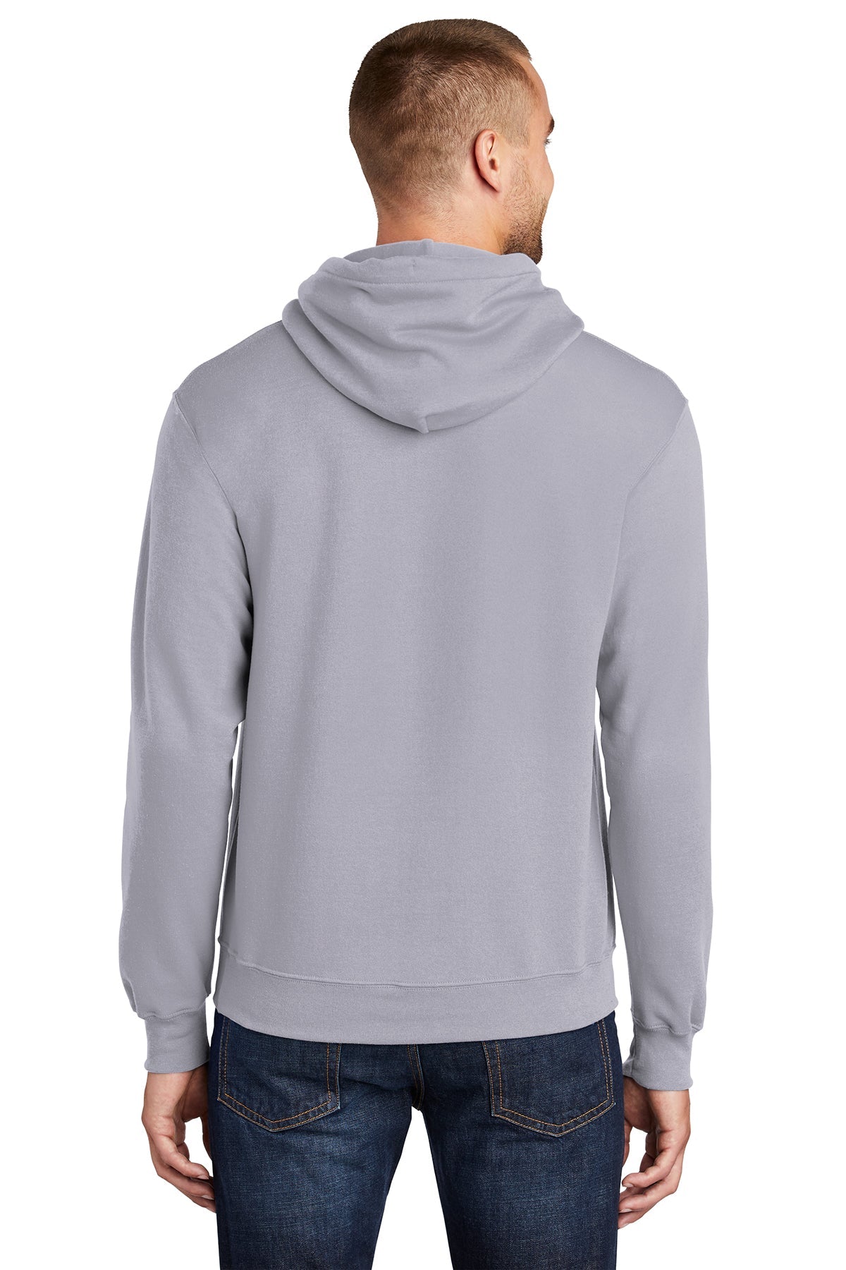 port & company_pc78h _silver_company_logo_sweatshirts