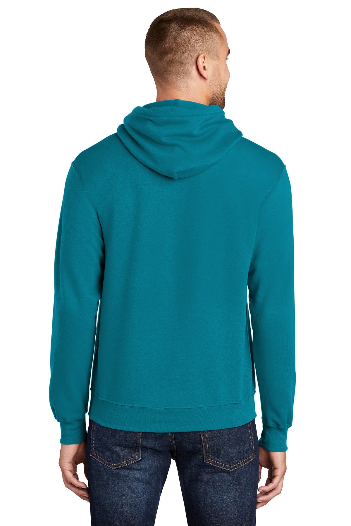 port & company_pc78h _teal_company_logo_sweatshirts