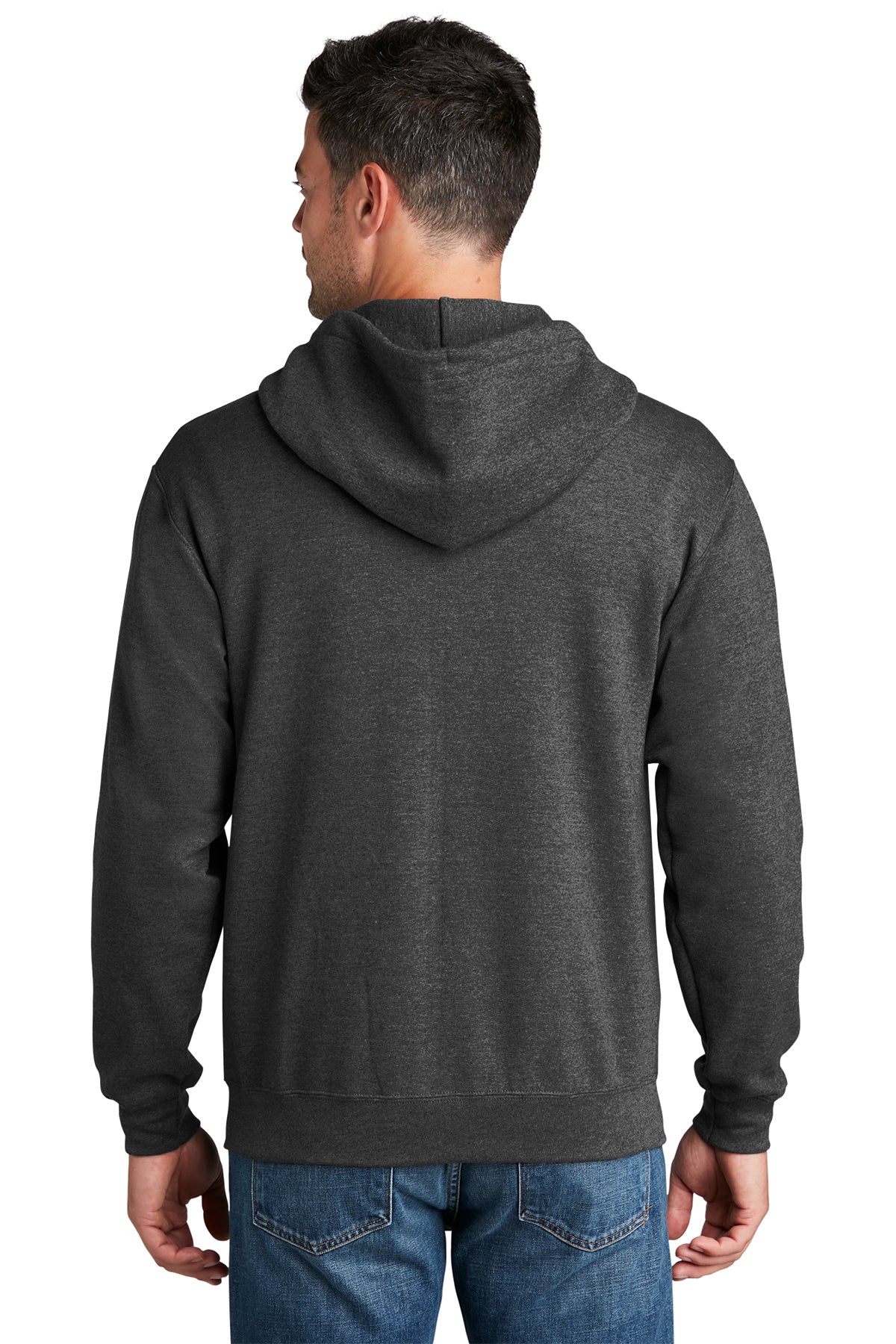 port & company_pc78zh _dark heather grey_company_logo_sweatshirts