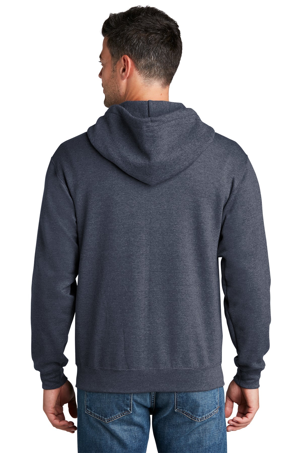 port & company_pc78zh _heather navy_company_logo_sweatshirts