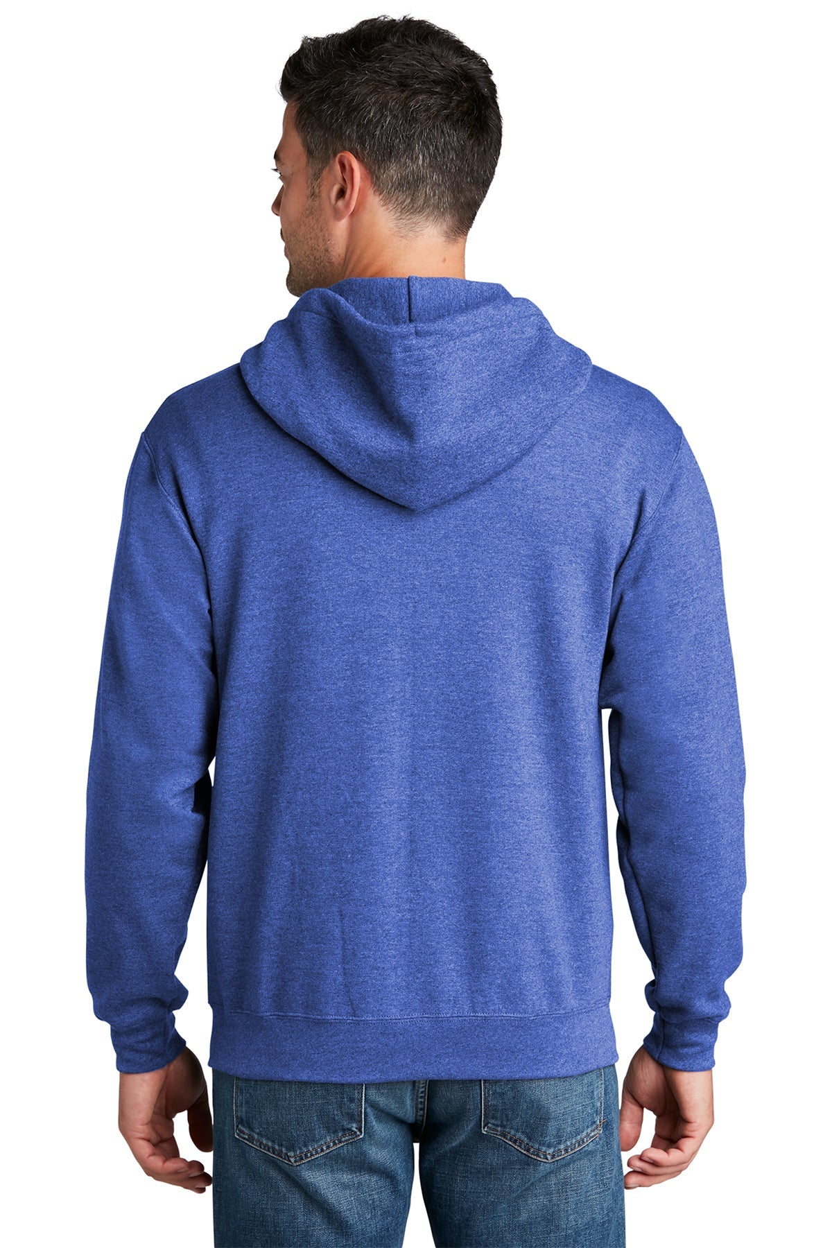 port & company_pc78zh _heather royal_company_logo_sweatshirts