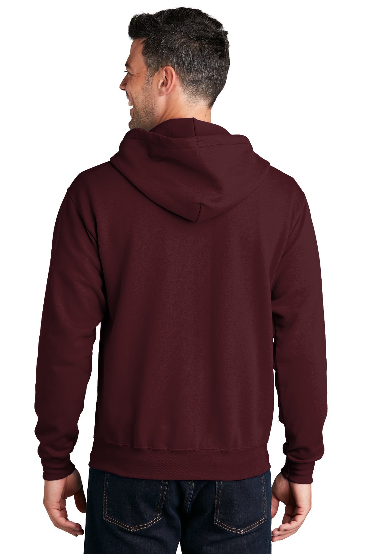 port & company_pc78zh _maroon_company_logo_sweatshirts
