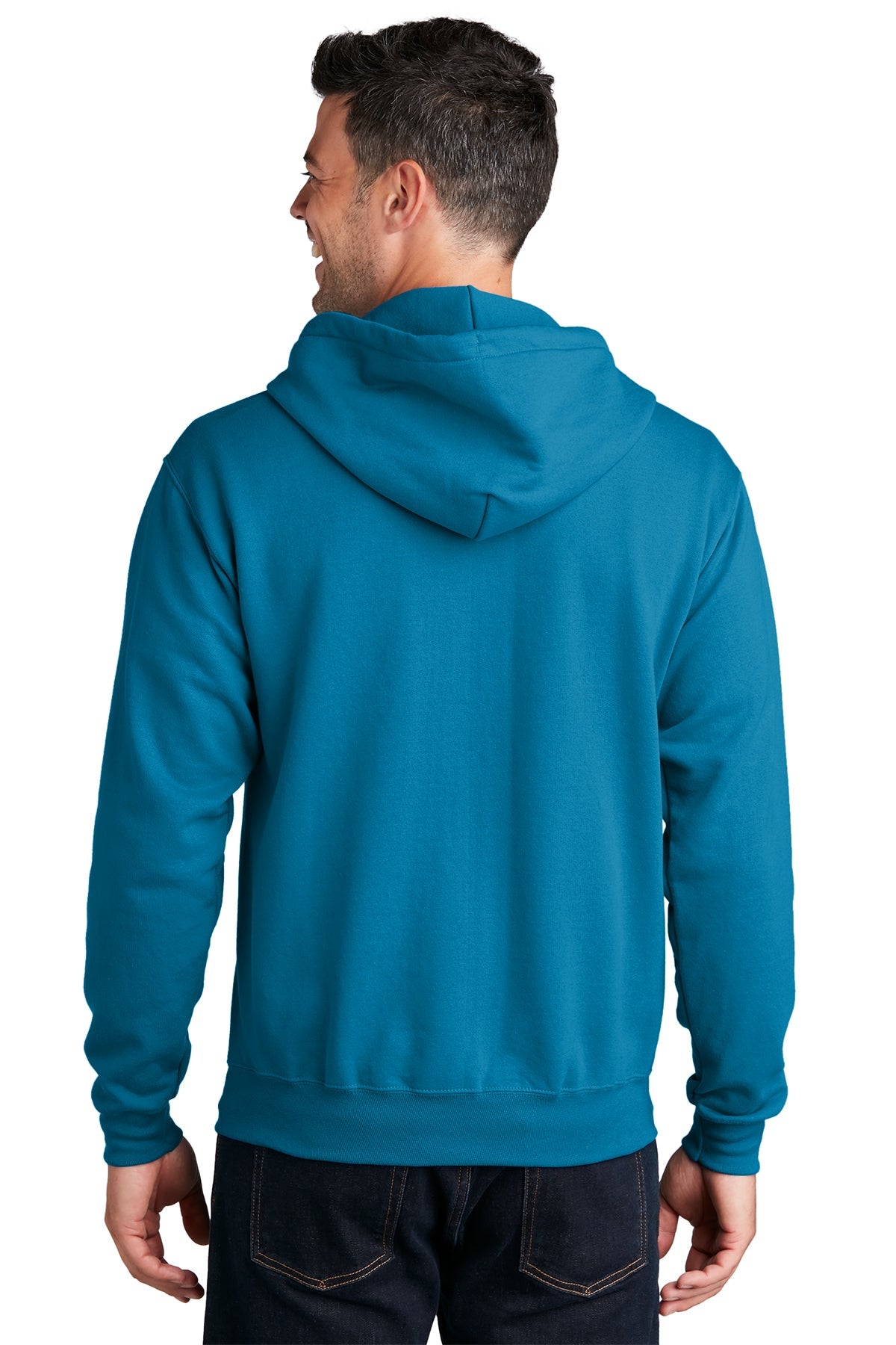 port & company_pc78zh _neon blue_company_logo_sweatshirts