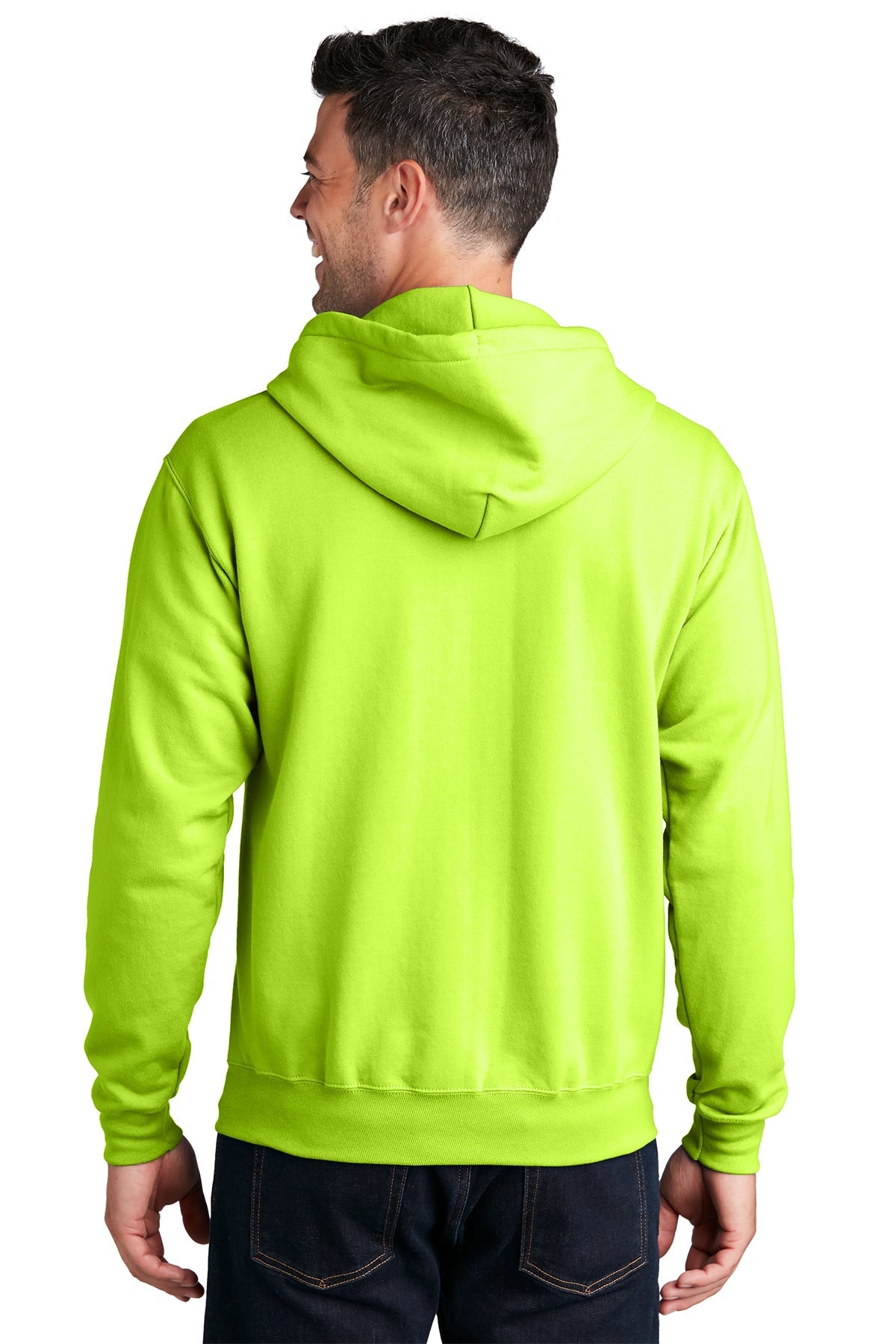port & company_pc78zh _neon yellow_company_logo_sweatshirts