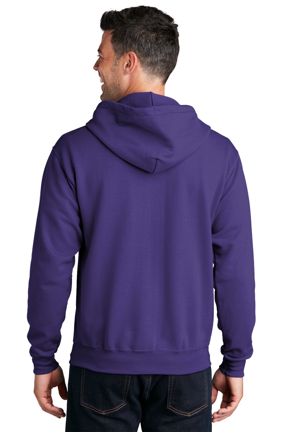 port & company_pc78zh _purple_company_logo_sweatshirts