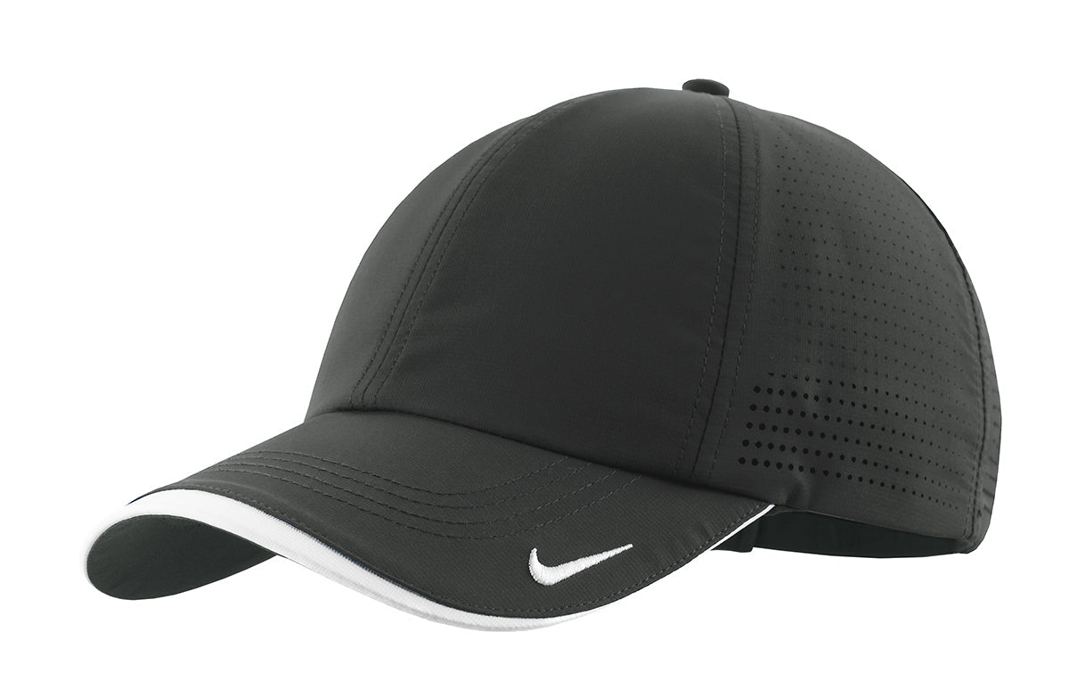 Nike Dri-FIT Swoosh Perforated Customized Caps, Anthracite