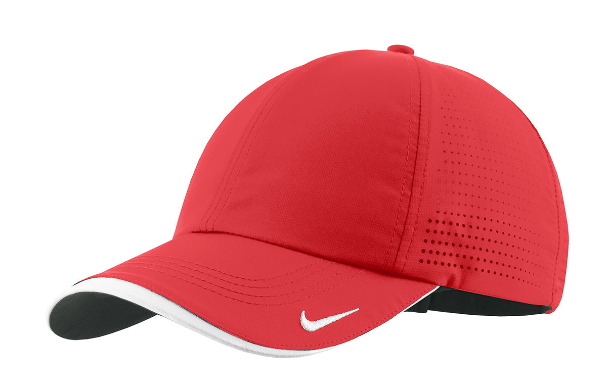 Nike Dri-FIT Swoosh Perforated Customized Caps, University Red