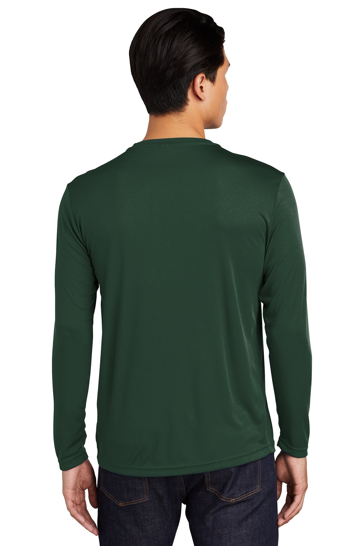 Sport-Tek Long Sleeve PosiCharge Custom Competitor Tee's, Forest Green [NARENCO]