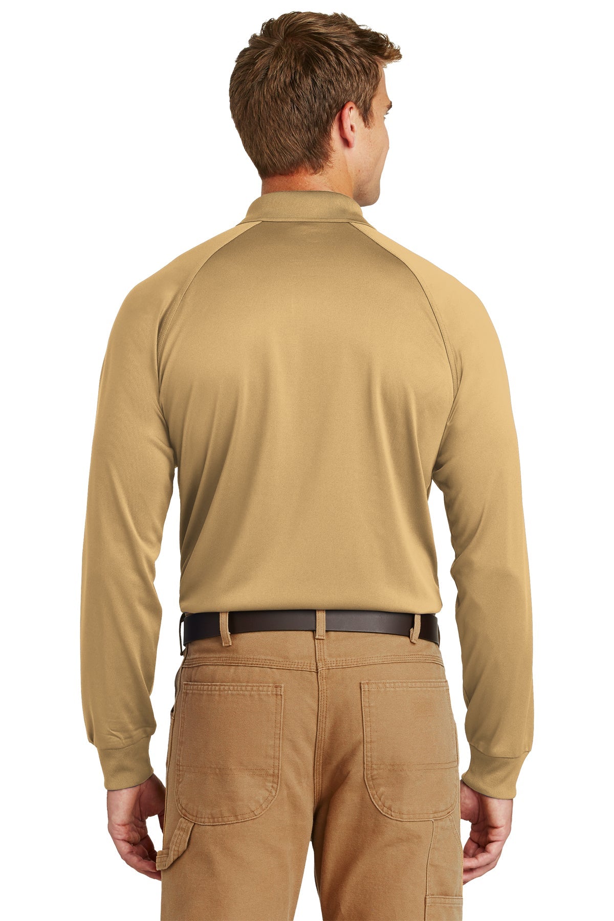 cornerstone_cs410ls _tan_company_logo_polos