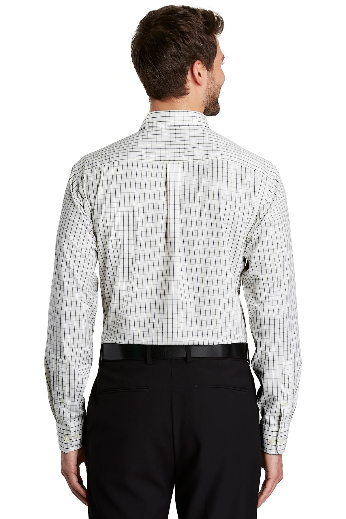 port authority_s642 _green/navy_company_logo_button downs