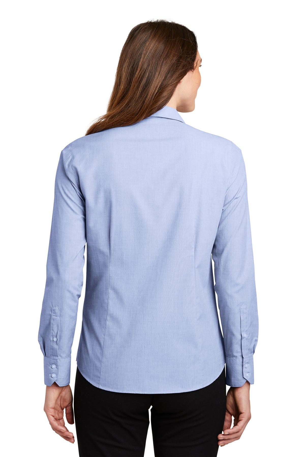 port authority_l640 _chambray blue_company_logo_button downs