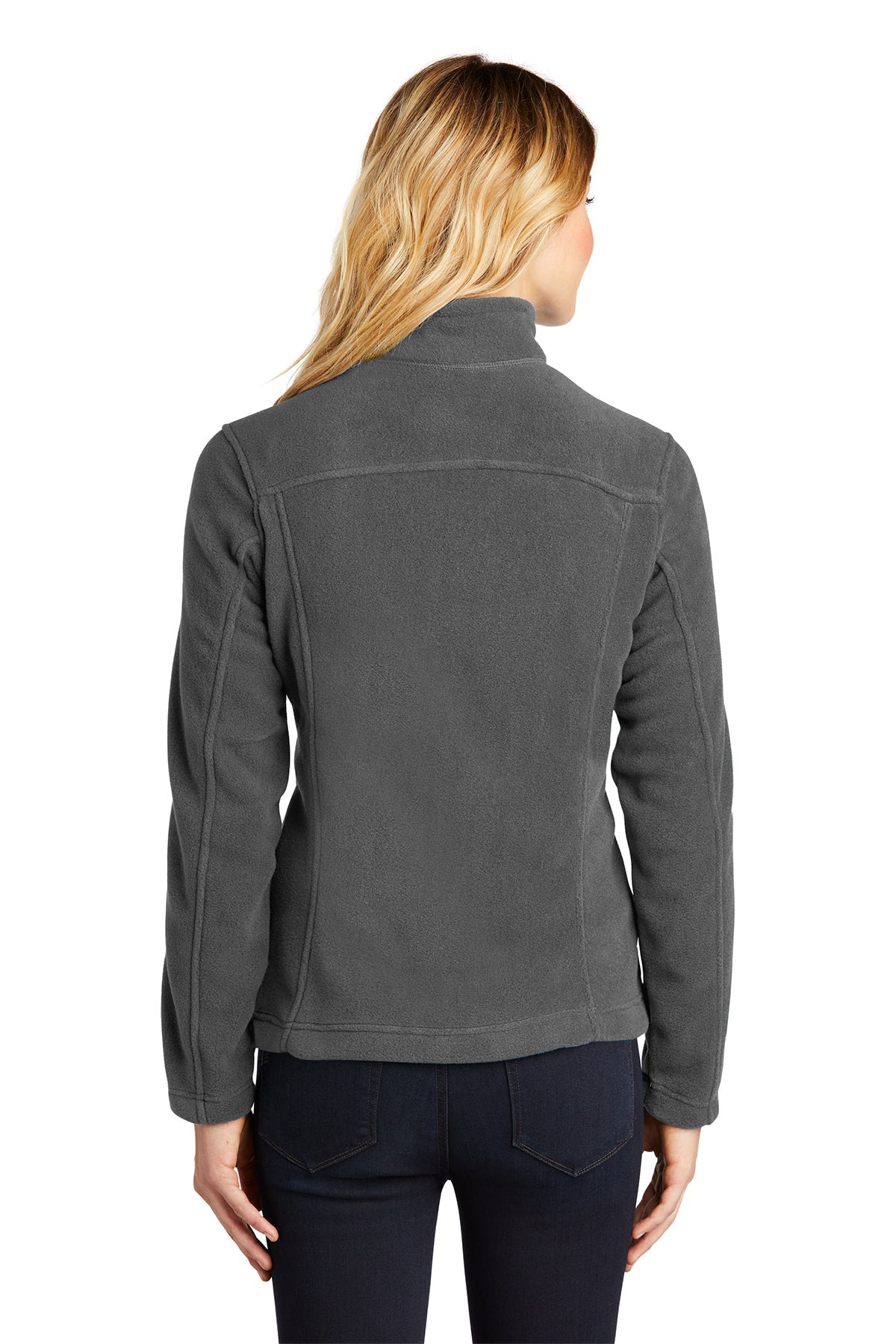 Eddie Bauer Ladies Customized Full-Zip Fleece Jackets, Grey Steel [Real8 Group]