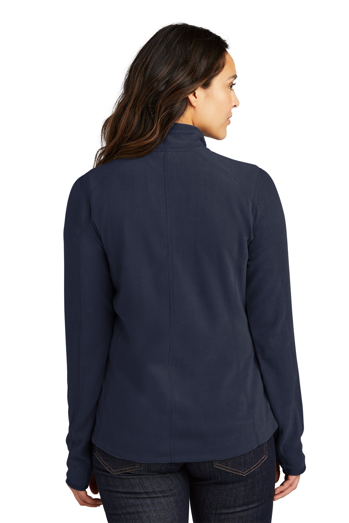 Port Authority Ladies Microfleece 1/2-Zip Customized Pullovers, True Navy [Skurka Aerospace, Inc.]