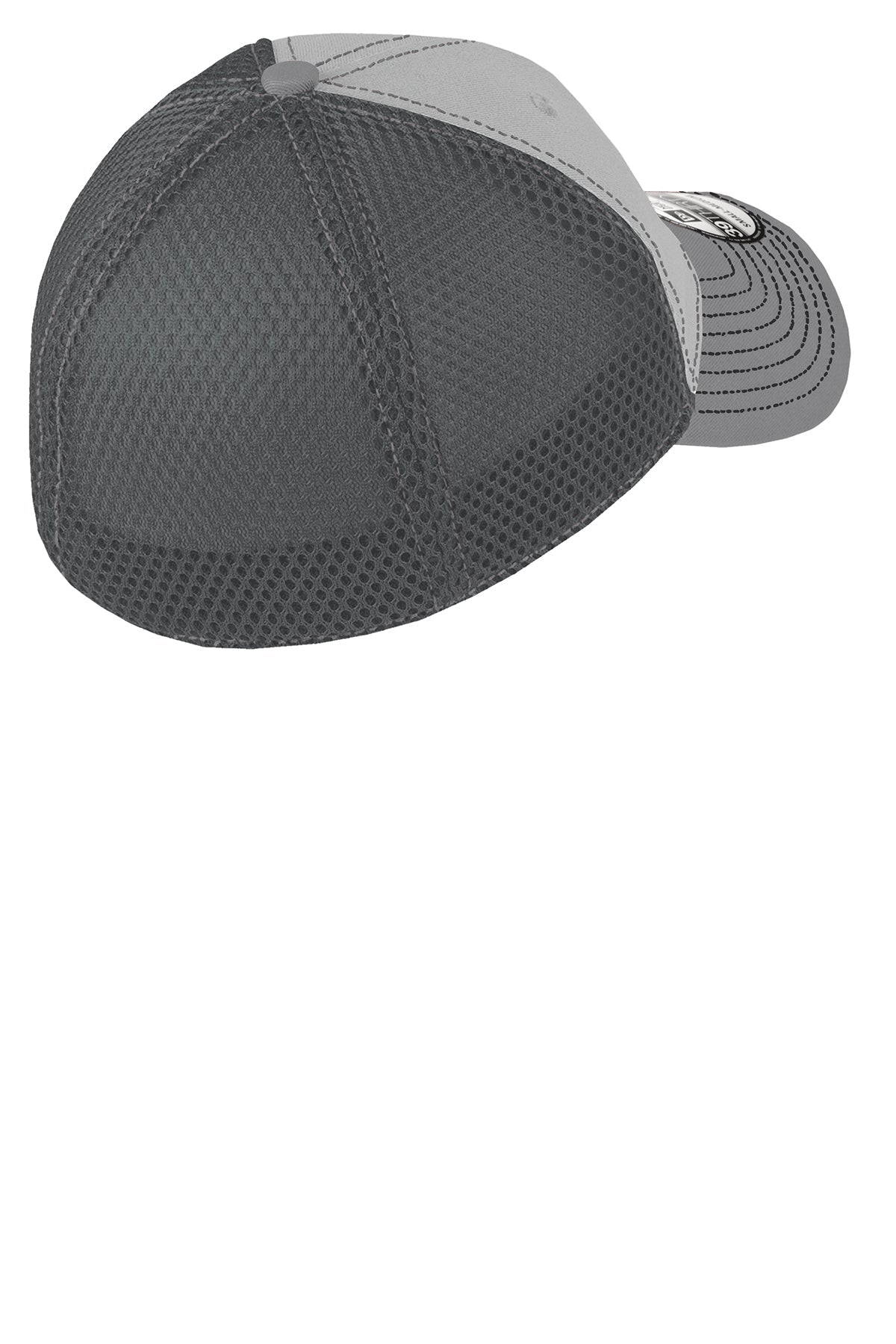 New Era Stretch Mesh Contrast Stitch Custom Caps, Grey/ Steel/ Graphite