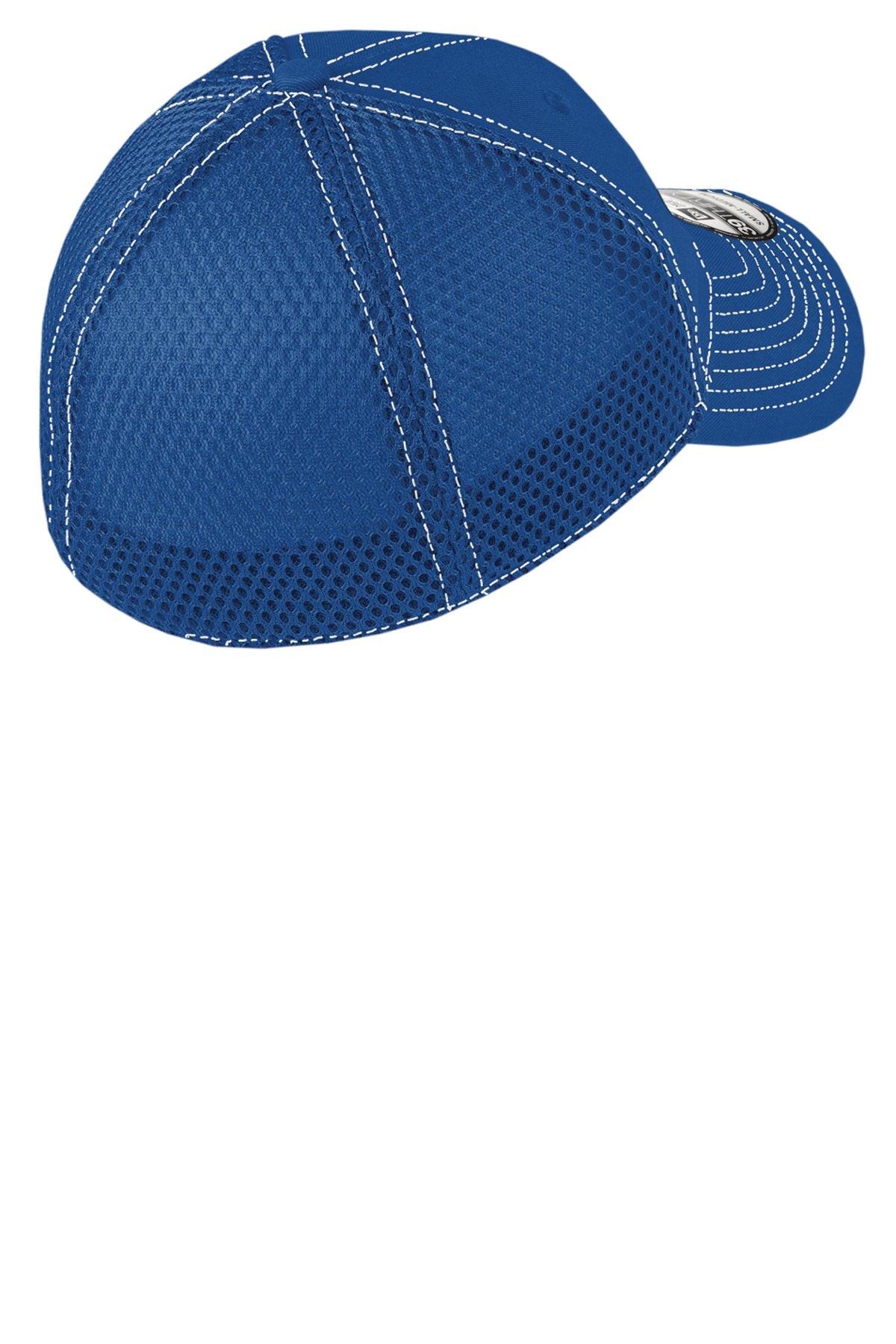 New Era Stretch Mesh Contrast Stitch Custom Caps, Royal/White