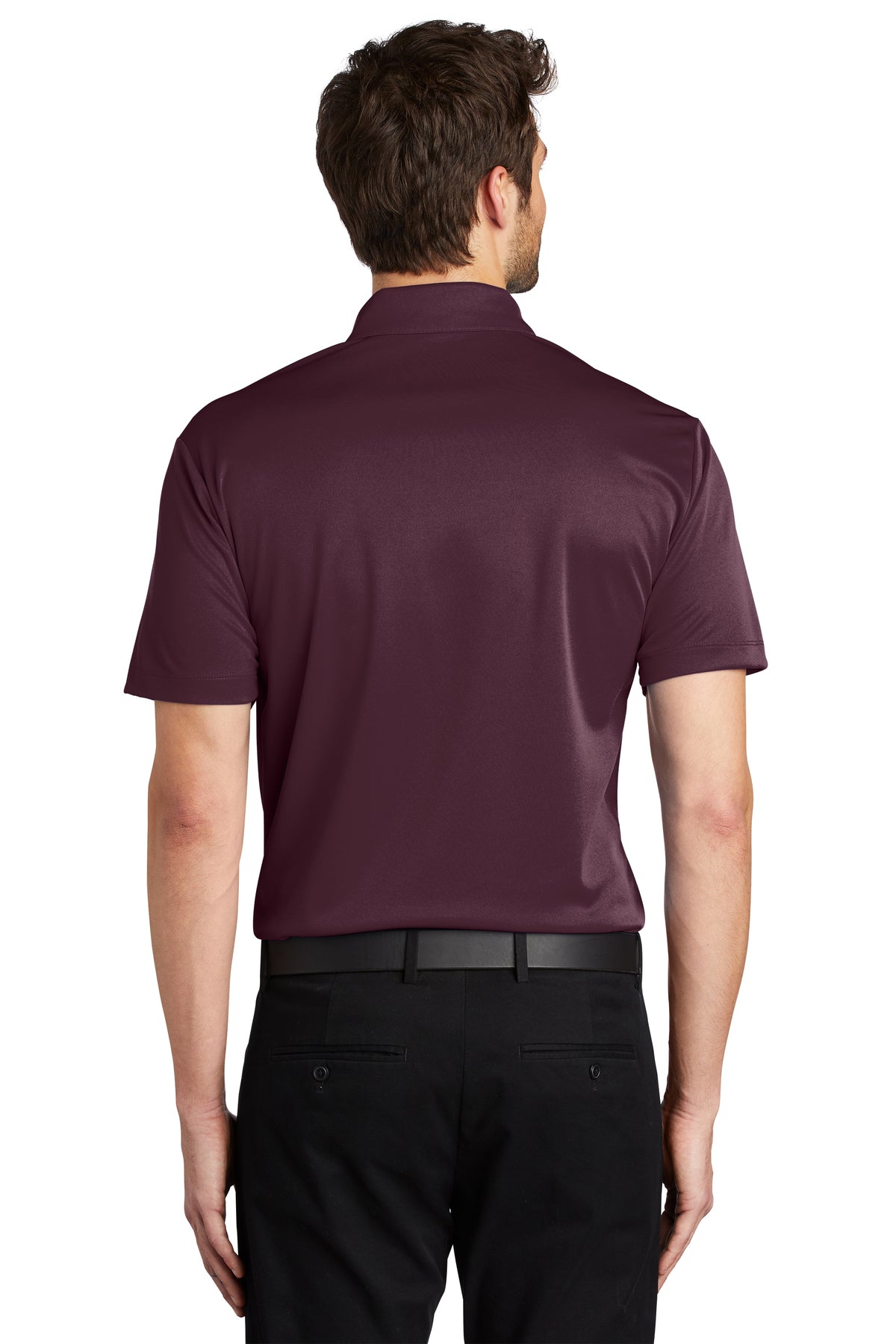 Port Authority Silk Touch Branded Performance Polos, Maroon [AMERILODGE GROUP]