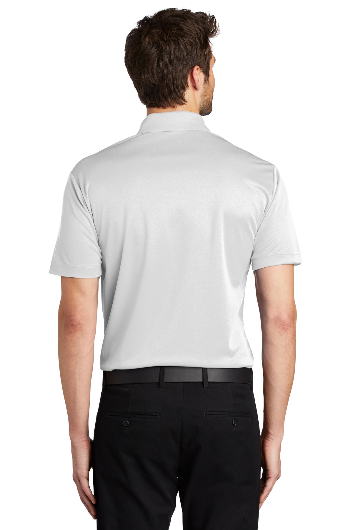 Port Authority Silk Touch Branded Performance Polos, White [Spring Meadow Nursery] [Spring Meadow Nursery]
