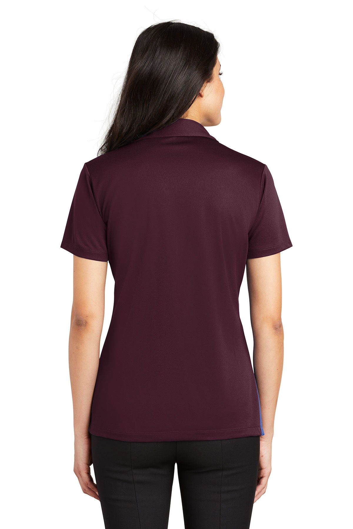 Port Authority Ladies Silk Touch Branded Performance Polos, Maroon [AMERILODGE GROUP]