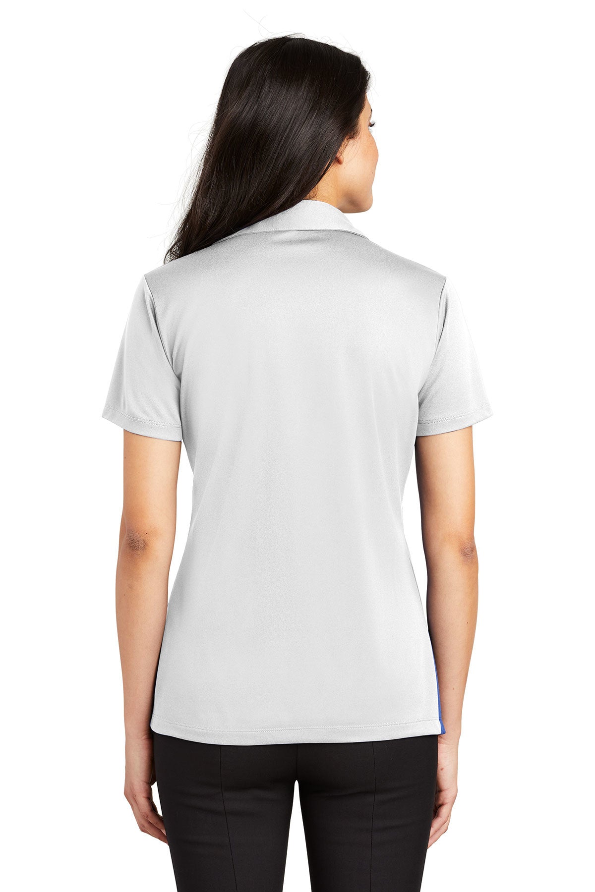Port Authority Ladies Silk Touch Branded Performance Polos, White [Spring Meadow Nursery]