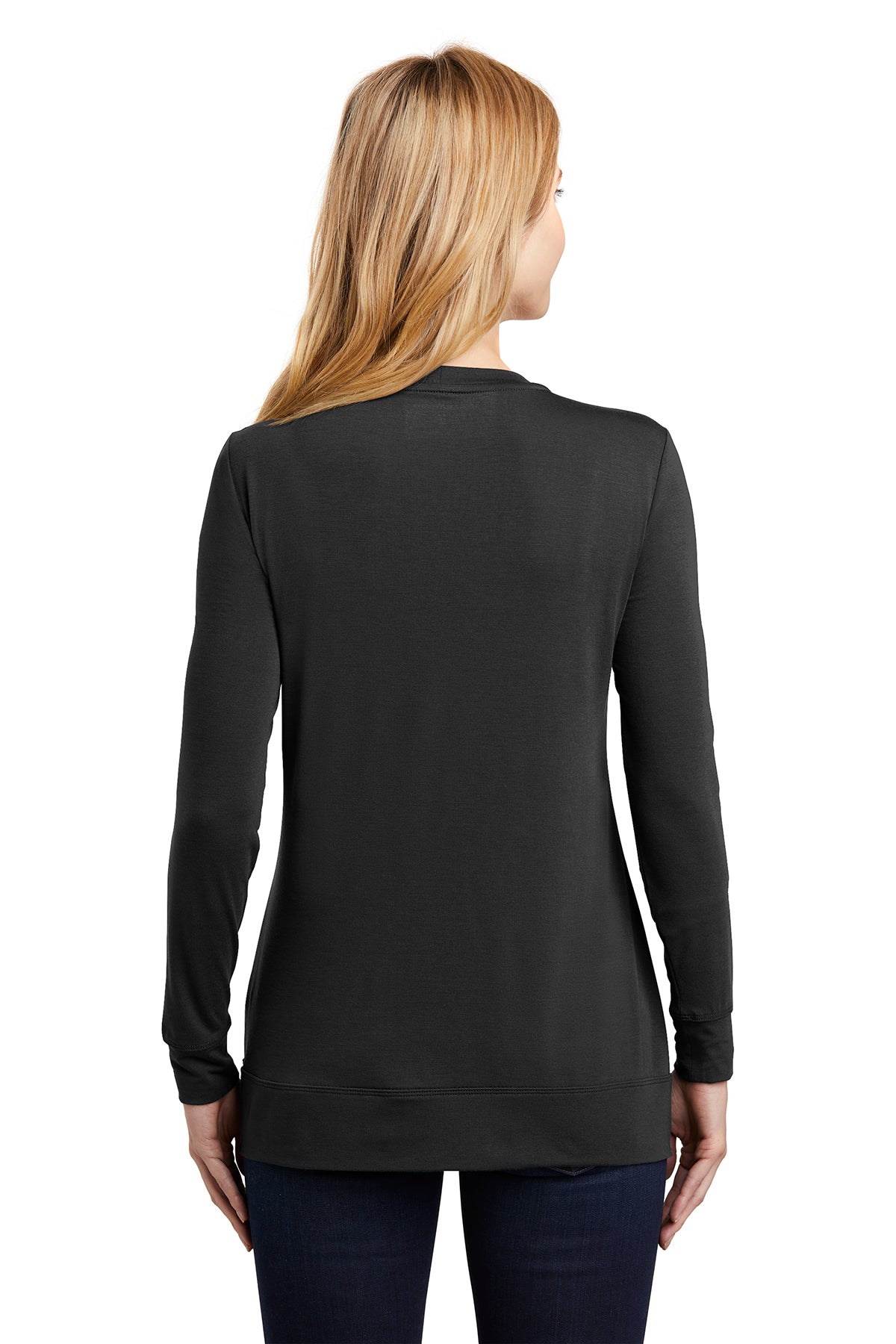 Port Authority Ladies Concept Branded Cardigans, Black [TruNorthern]