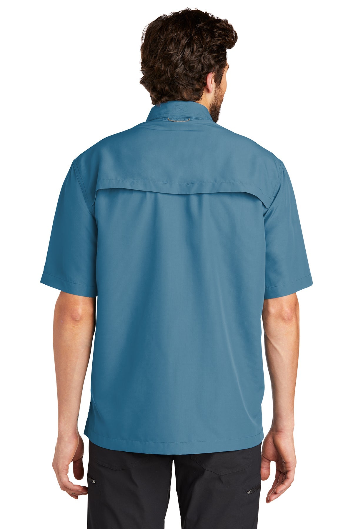 eddie bauer_eb602 _gulf teal_company_logo_button downs