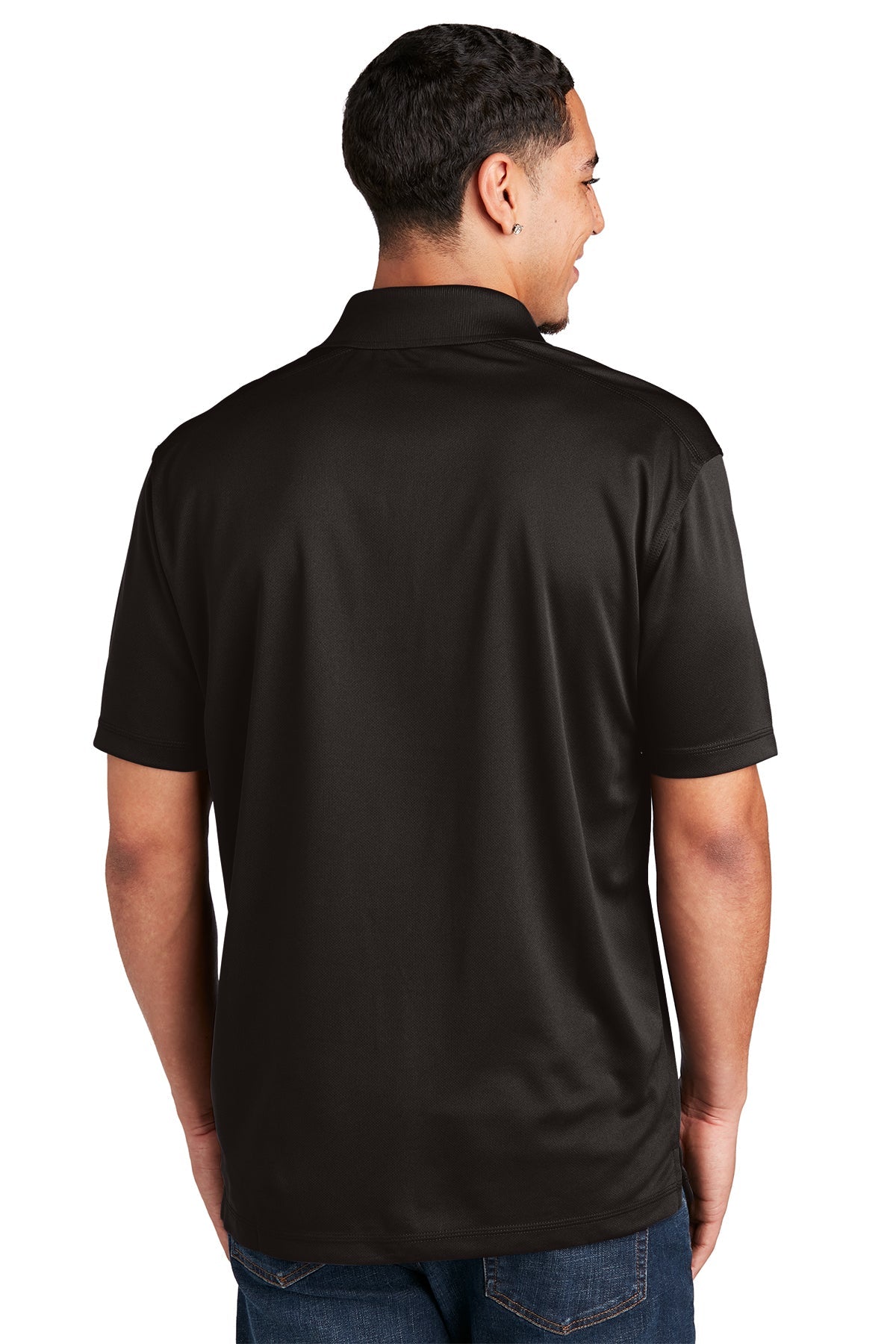 Sport-Tek PosiCharge Custom Micro-Mesh Polos, Black [Winners Circle Group]