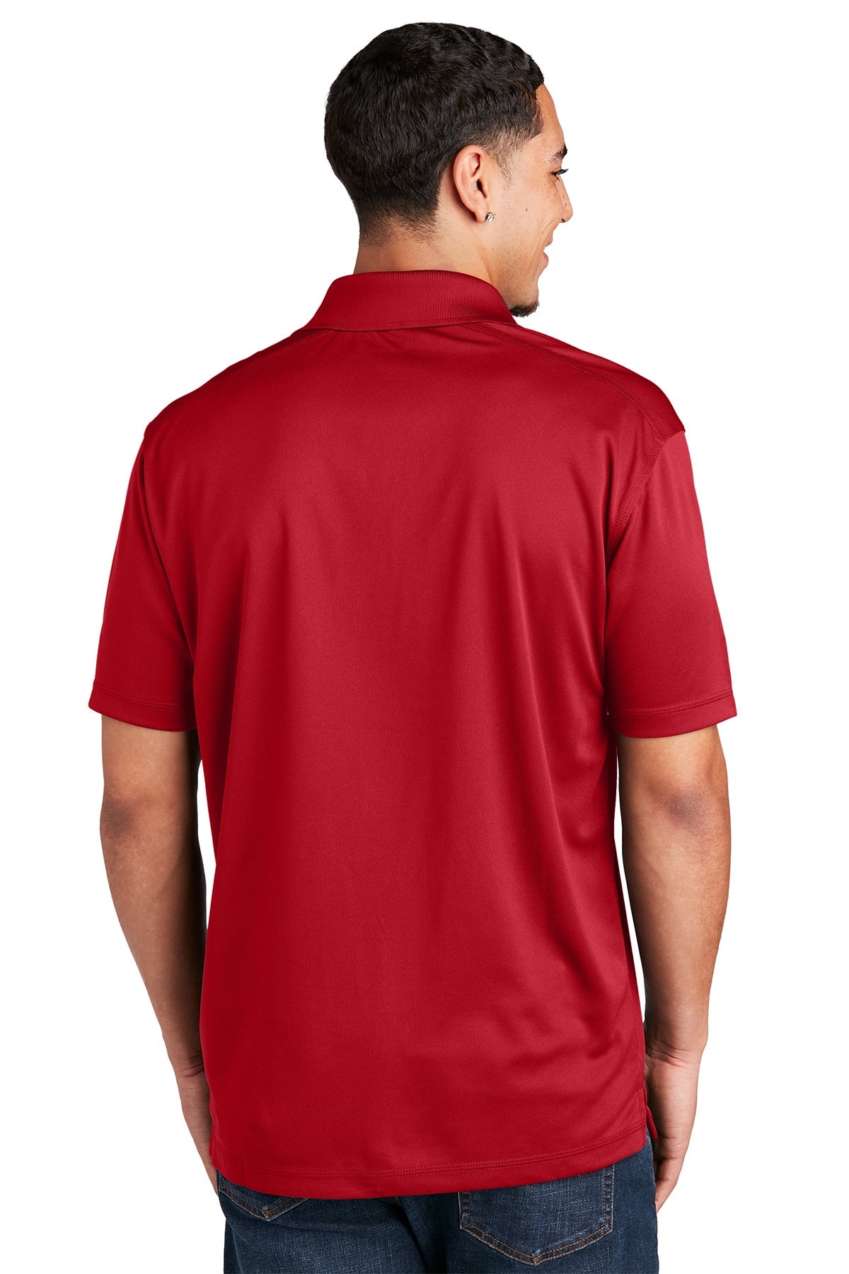 Sport-Tek PosiCharge Branded Micro-Mesh Polos, True Red [ERES]