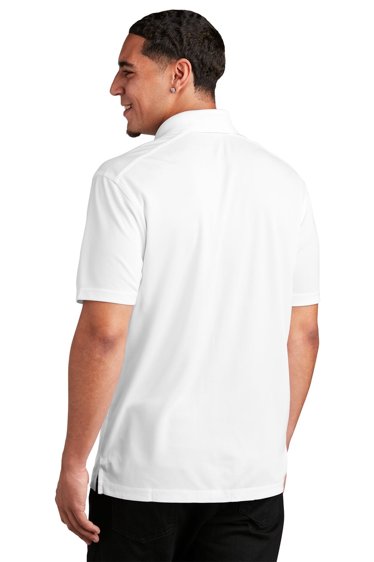 Sport-Tek PosiCharge Branded Micro-Mesh Polos, White [ERES] [ERES]