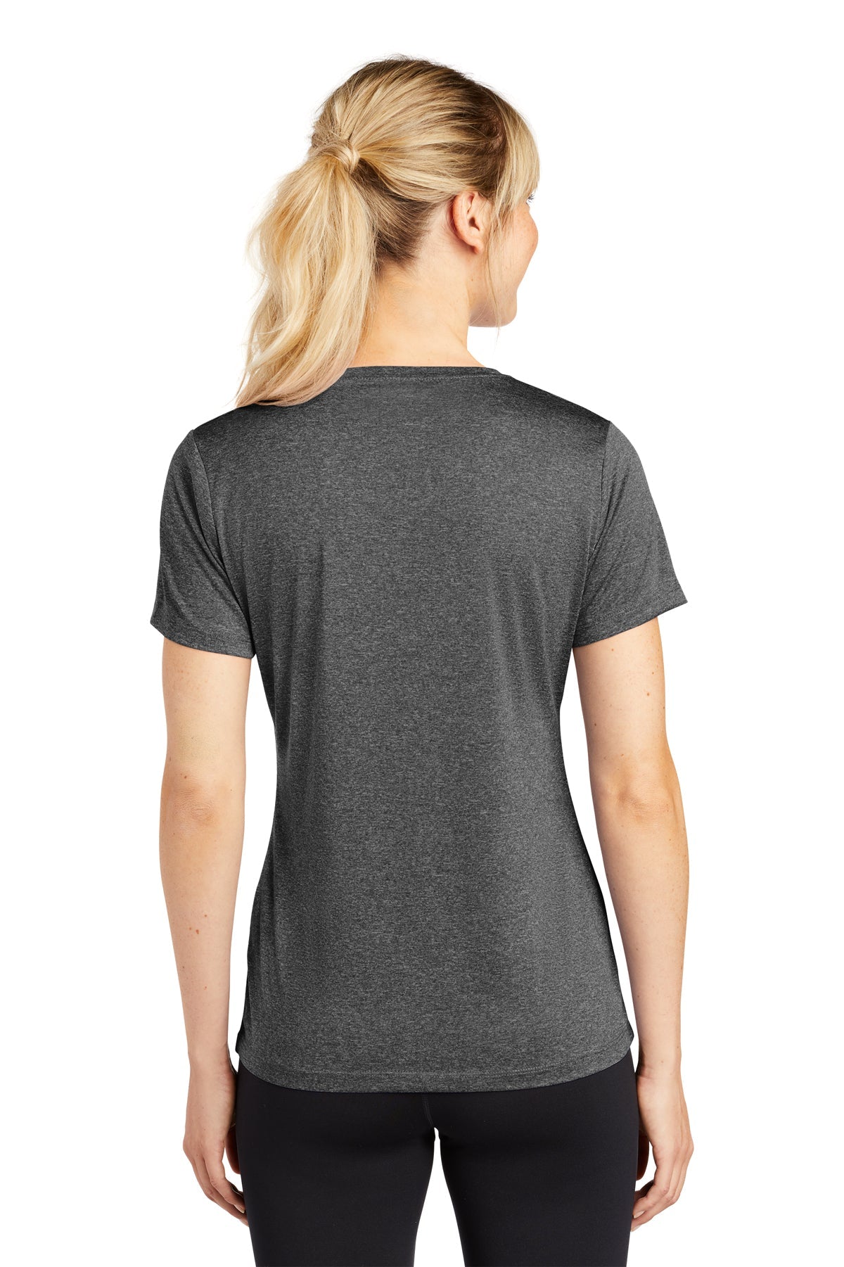 Sport-Tek Ladies Heather Contender Scoop Neck Tee